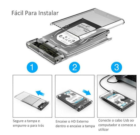 Case Hd Externo 2.5 Notebook Usb 3.0