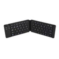 Teclado dobrável sem fio com touchpad.